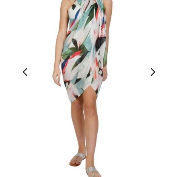 Subtle Luxury Birds of Paradise Pareo Sarong NWT - Picture 3 of 13